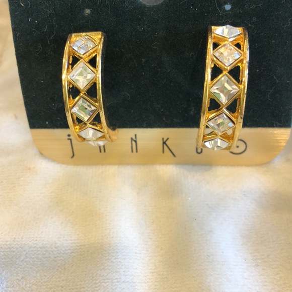 Harlequin Cubic Zirconia Hoop Earrings-Boutique - Picture 7 of 8